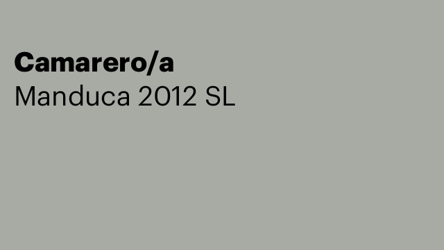 Camarero/a