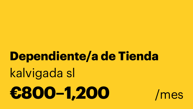 Dependiente/a de Tienda