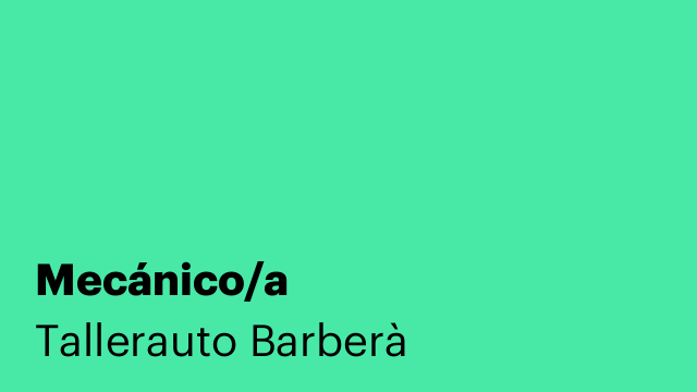 Mecánico/a