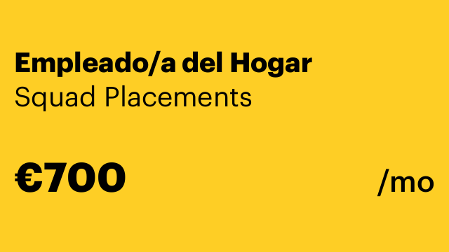 Empleado/a del Hogar