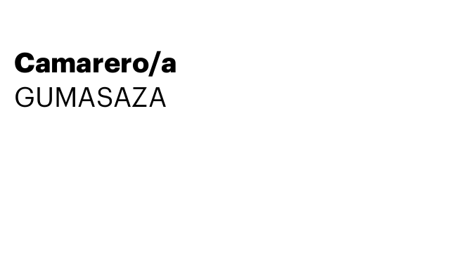 Camarero/a