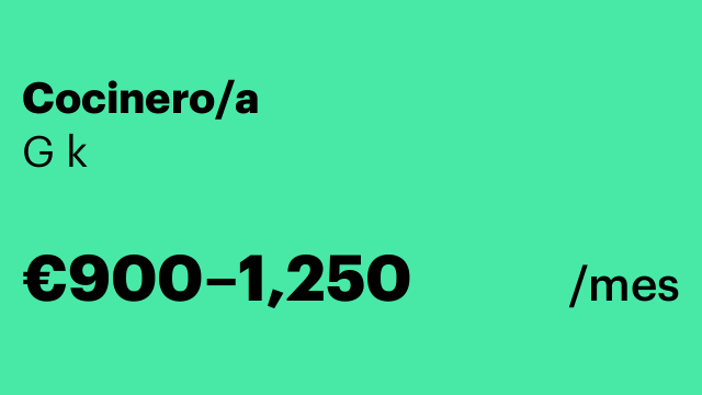 Cocinero/a