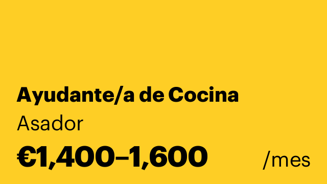 Ayudante/a de Cocina