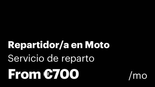 Repartidor/a en Moto