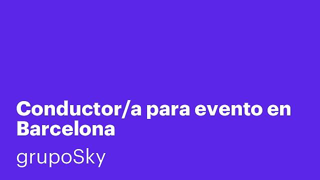 Conductor/a para evento en Barcelona
