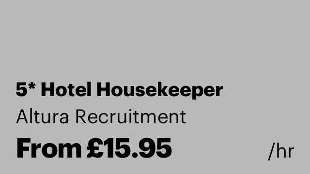 5* Hotel Housekeeper