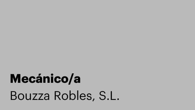 Mecánico/a