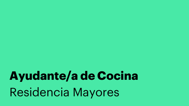Ayudante/a de Cocina