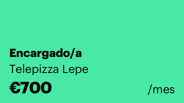 Encargado/a