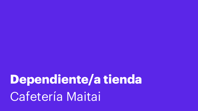 Dependiente/a tienda