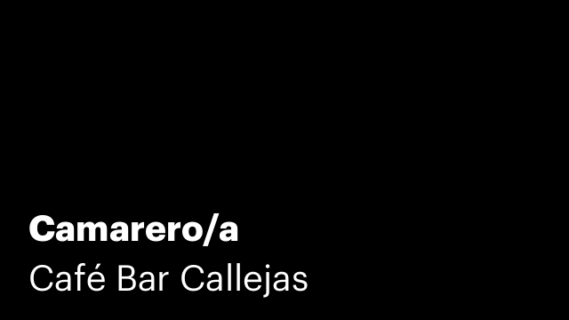 Camarero/a