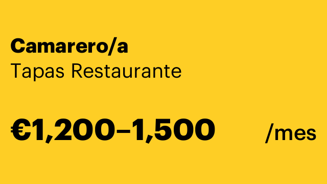 Camarero/a