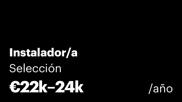 Instalador/a