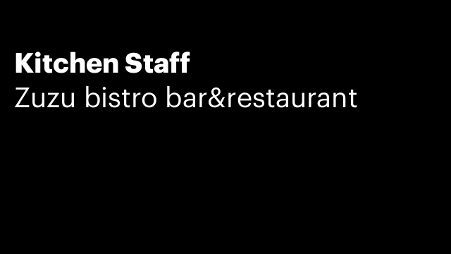 Kitchen Staff