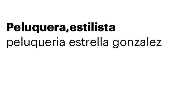 Peluquera,estilista