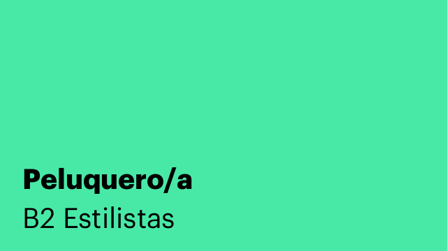 Peluquero/a