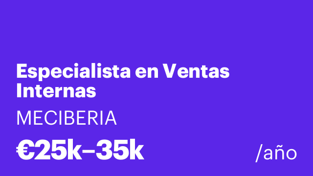 Especialista en Ventas Internas
