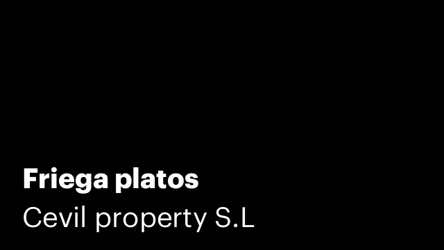 Friega platos
