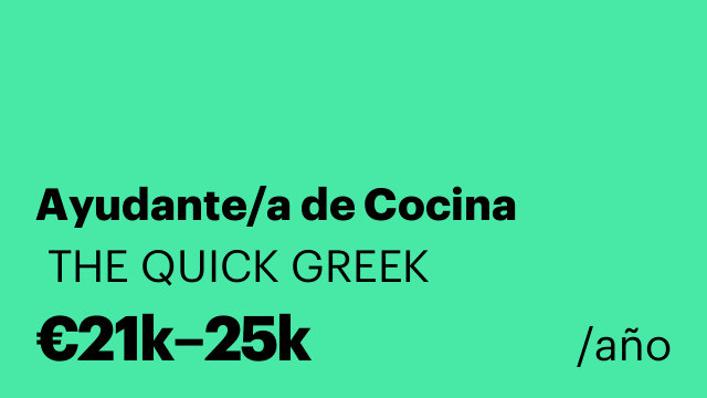 Ayudante/a de Cocina