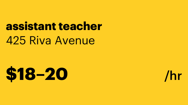 assistant teacher