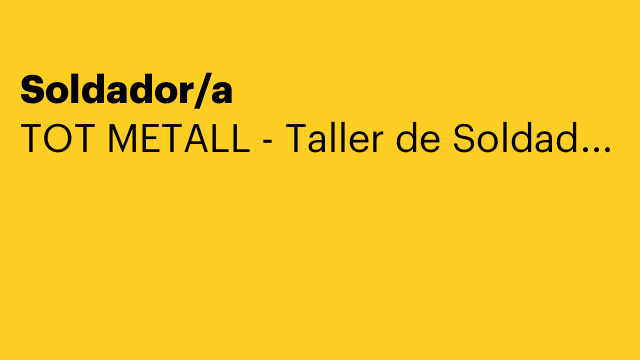 Soldador/a
