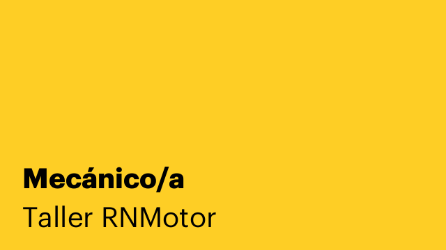 Mecánico/a