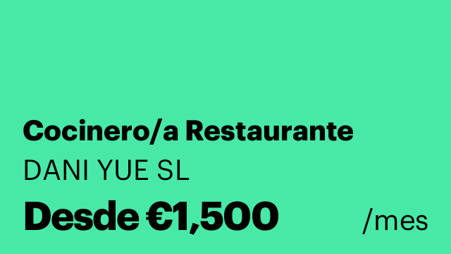 Cocinero/a Restaurante