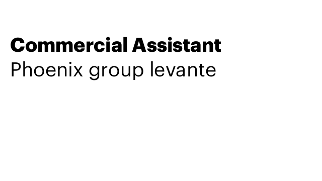 Commercial Assistant