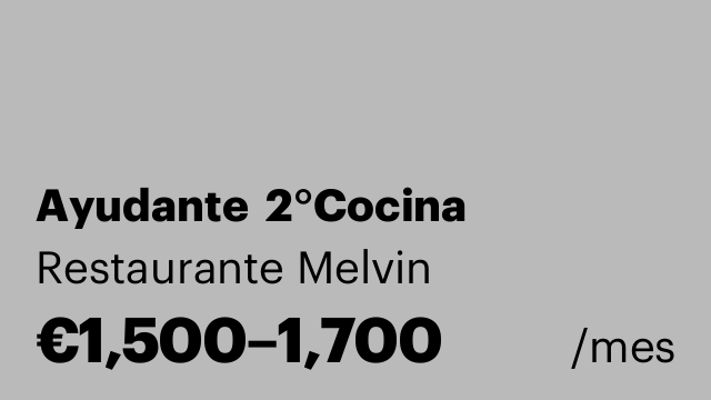 Ayudante  2°Cocina