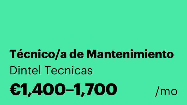 Técnico/a de Mantenimiento