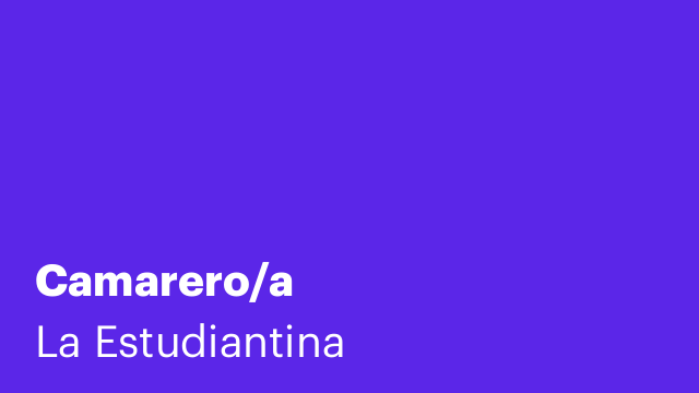 Camarero/a