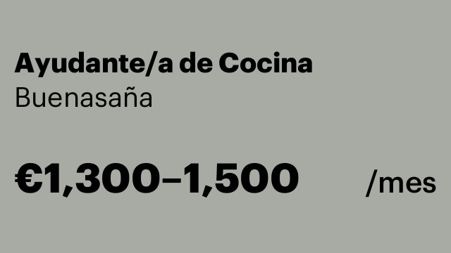 Ayudante/a de Cocina
