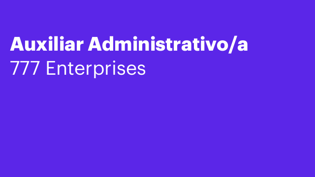Auxiliar Administrativo/a