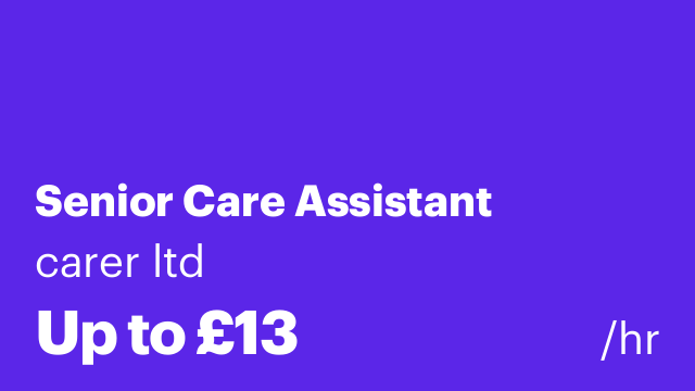 Senior Care Assistant