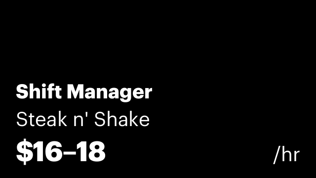 Shift Manager