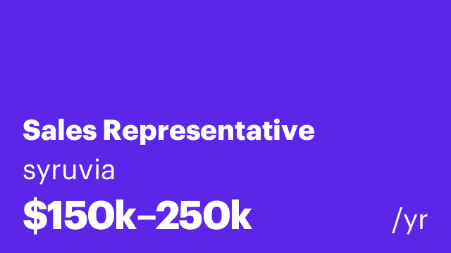 Sales Representative