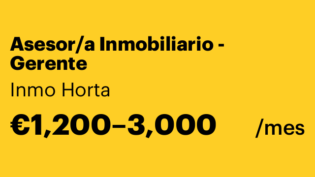 Asesor/a Inmobiliario - Gerente