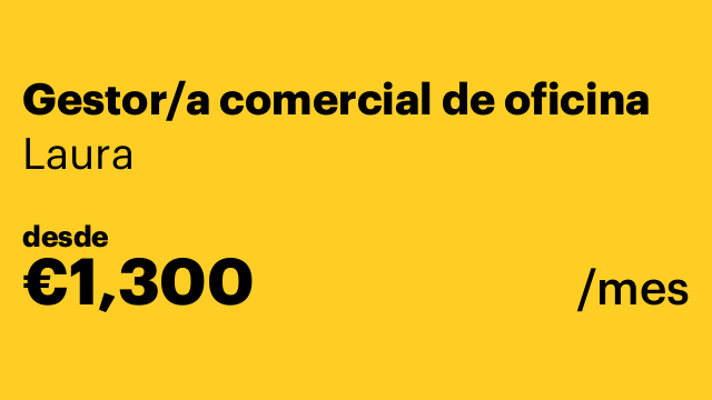 Gestor/a comercial de oficina