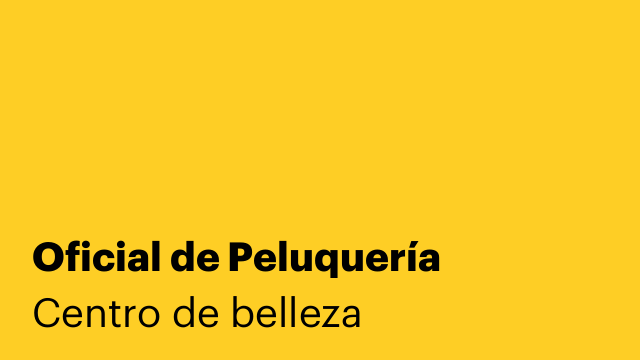 Oficial de Peluquería
