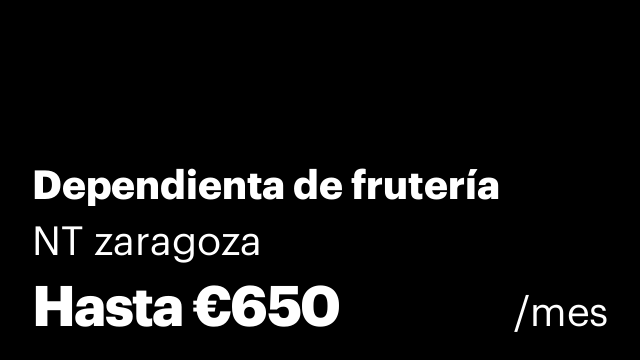 Dependienta de frutería