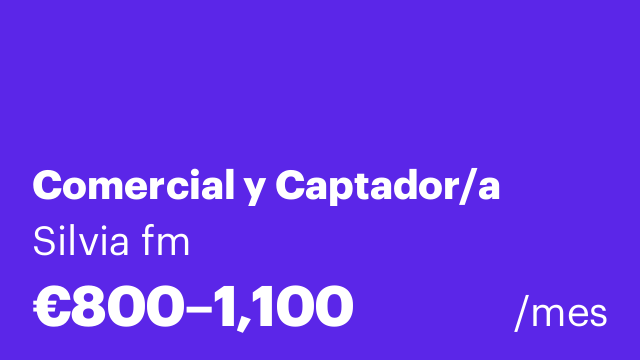 Comercial y Captador/a