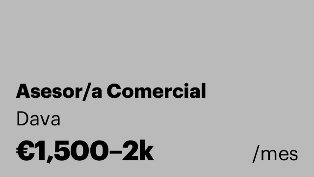 Asesor/a Comercial