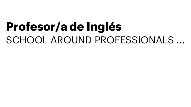 Profesor/a de Inglés