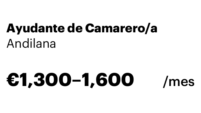 Ayudante de Camarero/a