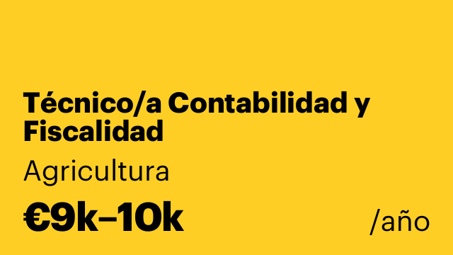 Técnico/a Contabilidad y Fiscalidad