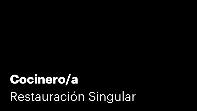 Cocinero/a