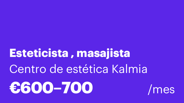 Esteticista , masajista