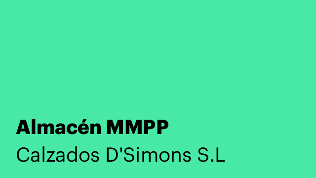 Almacén MMPP