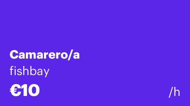 Camarero/a