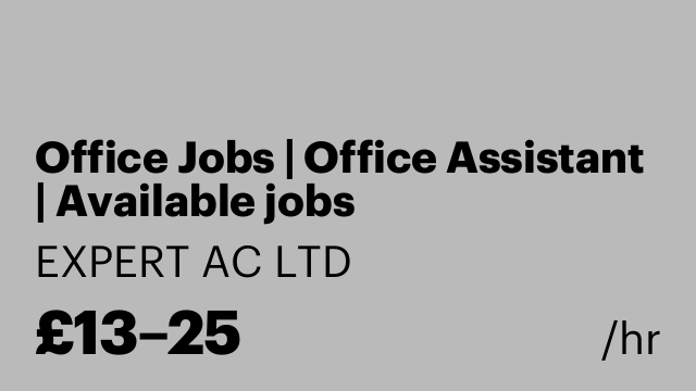 Office Jobs | Office Assistant | Available jobs